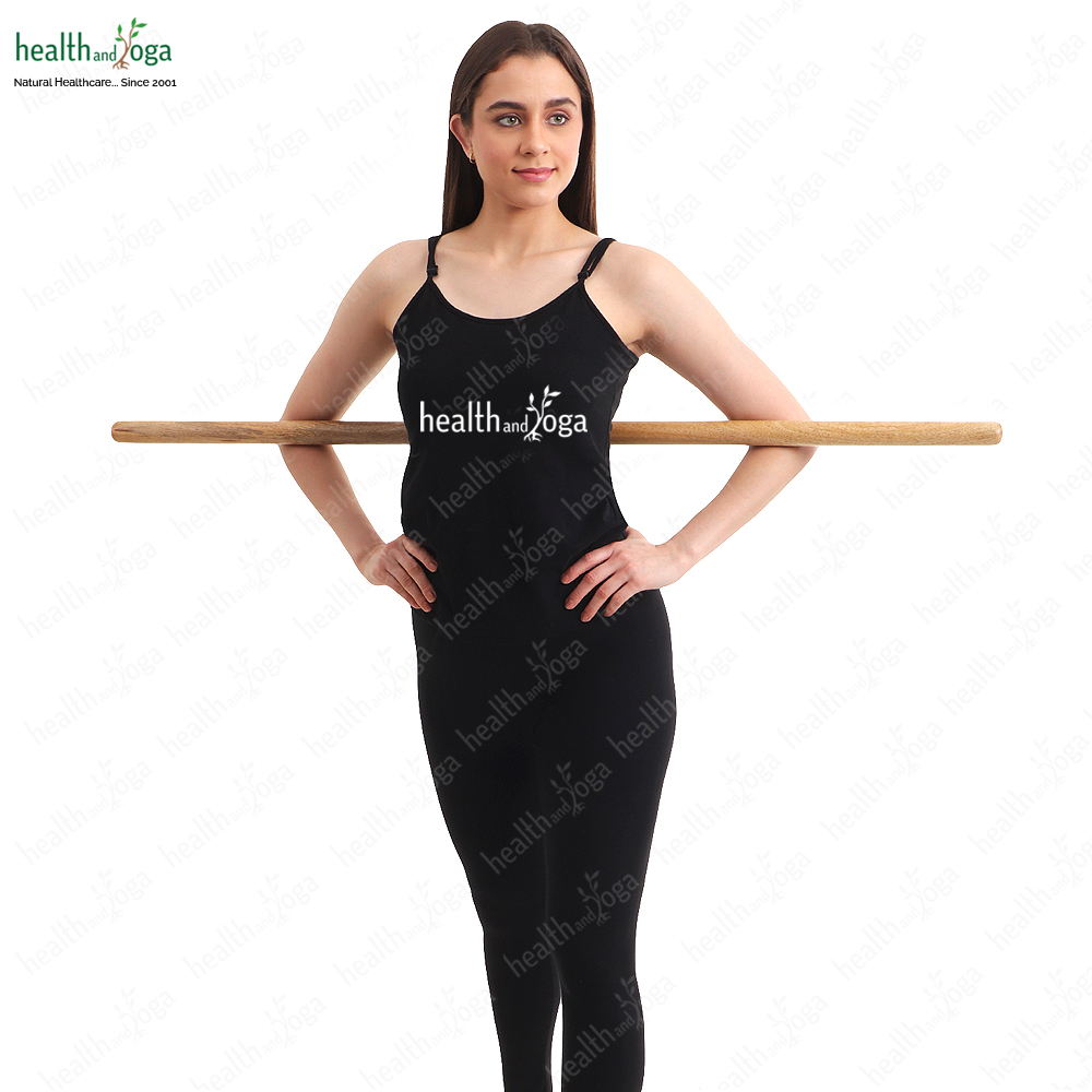 StretchNHeal Extra Long Wooden Yoga Exercise Stick